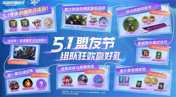 《英雄联盟手游》五一福利公布！狂野激斗模式即将回归！