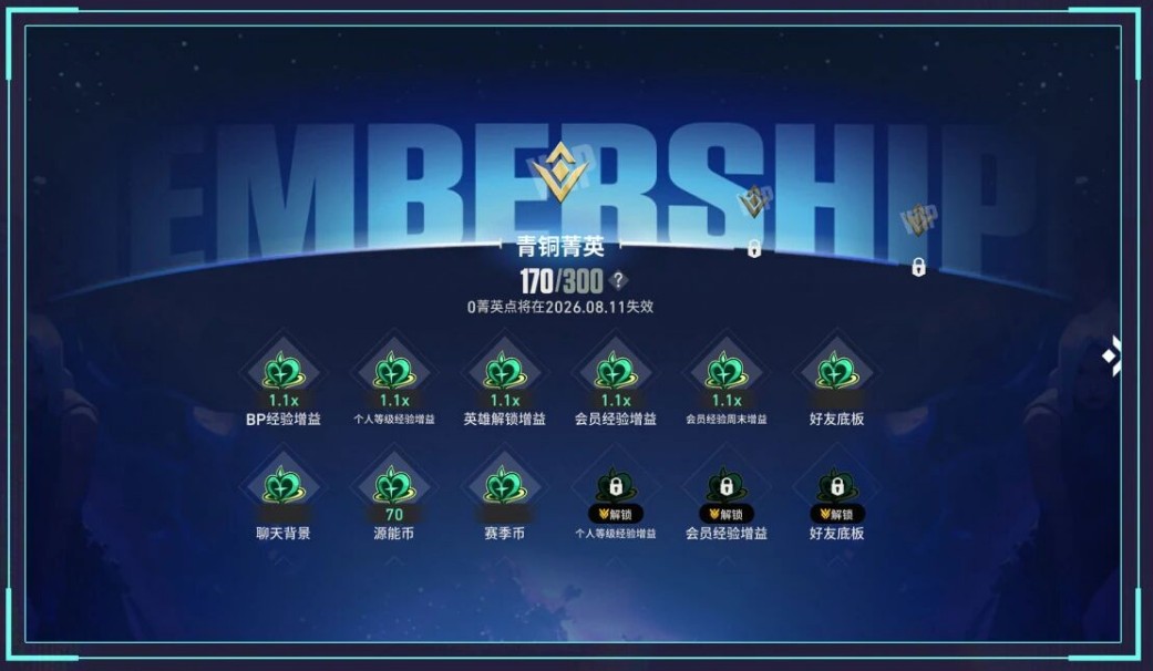 菁英权益系统界面截图