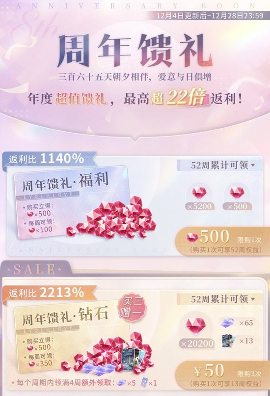 《恋与制作人》八周年纪念系列活动今日开启! 《恋与制作人》八周年纪念系列活动今日开启!