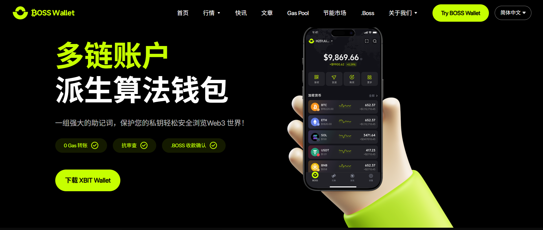 BOSS Wallet多链钱包实测体验:从助记词管理到免Gas跨链,这些细节值得关注 BOSS Wallet多链钱包实测体验:从助记词管理到免Gas跨链,这些细节值得关注