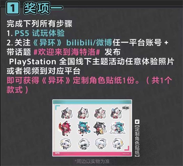 活动奖励展示图