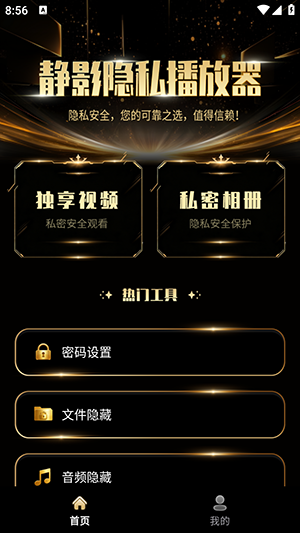 静影隐私播放器