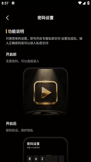 静影隐私播放器
