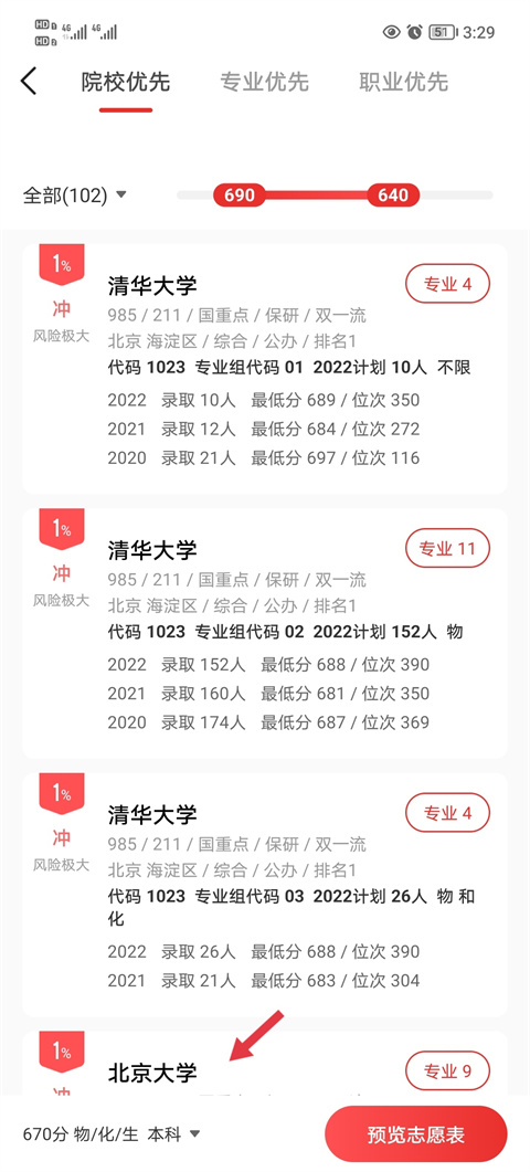 优志愿填报