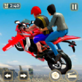 飞行摩托车出租车驾驶游戏安卓版（Flying Motorbike Taxi Driving）