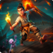 火山爆发前