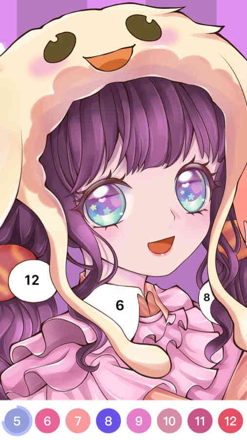 花花填色